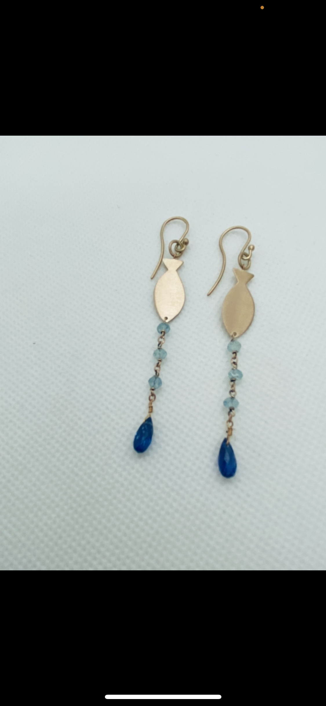 Orecchini acquamarina e cyanite