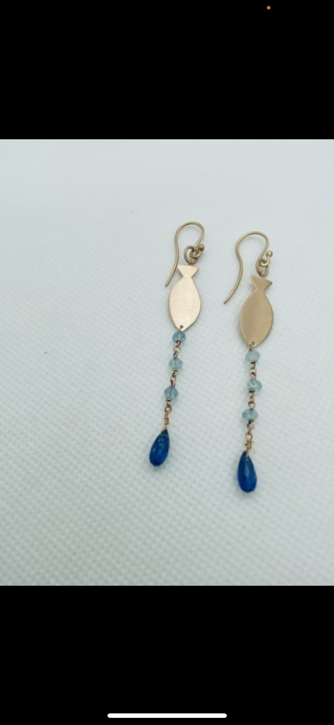 Orecchini acquamarina e cyanite