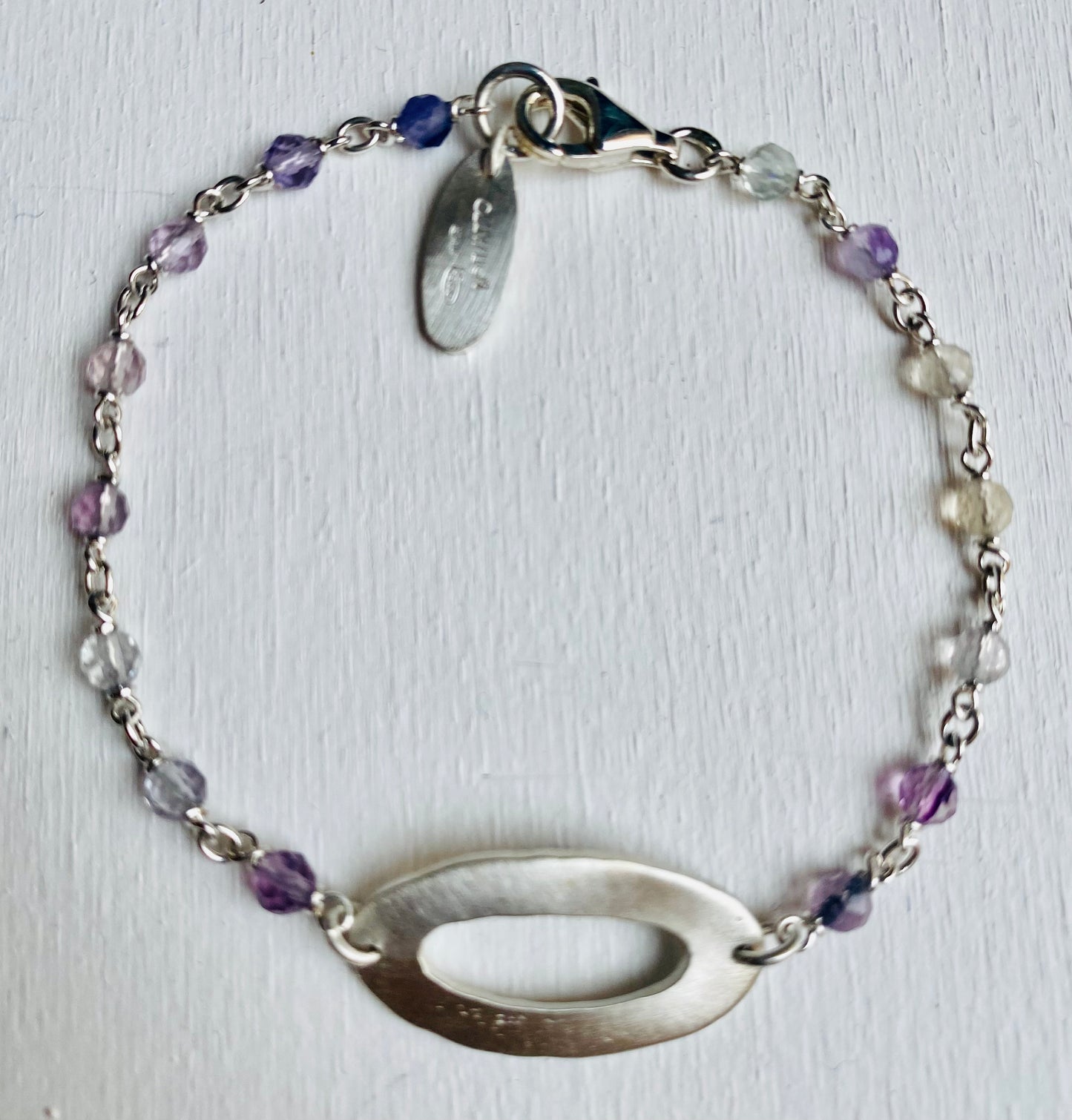 Bracciale argento Fluorite