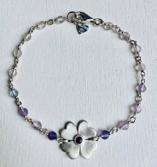 Bracciale argento Fluorite